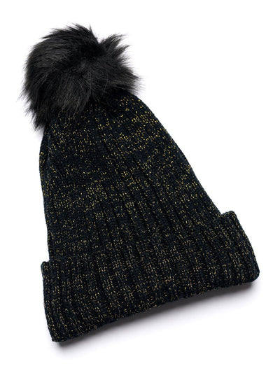 WOMEN'S SHIMMER FUR BEANIE