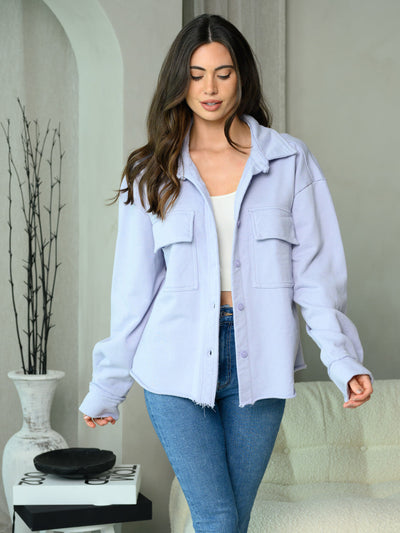 WOMEN'S LONG SLEEVE BUTTON CLOSURE JACKET